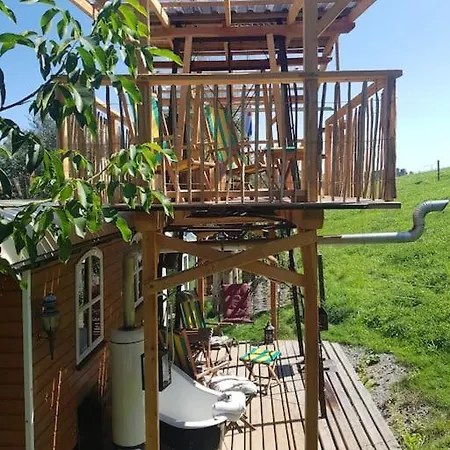 Appartement Schaeferwagen Mit Dachterrasse An Der Pferdekoppel Haus im Wald