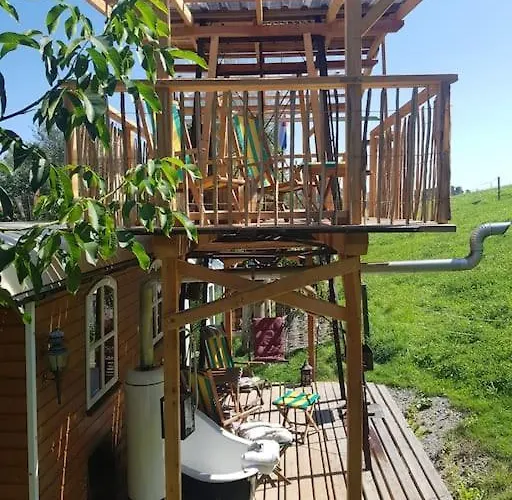 Apartment Schaeferwagen Mit Dachterrasse An Der Pferdekoppel Haus im Wald